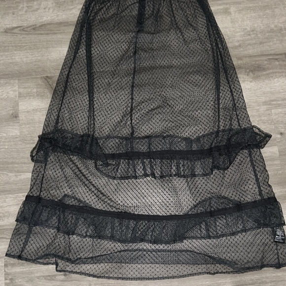 By Anthropologie Ruffle sheer Mesh Maxi dress - Picture 8 of 10